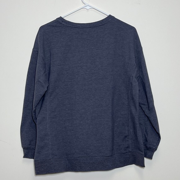 Wildfox Easy Does It Statement Sweatshirt Gray and Rainbow Top Split Side - Picture 2 of 6